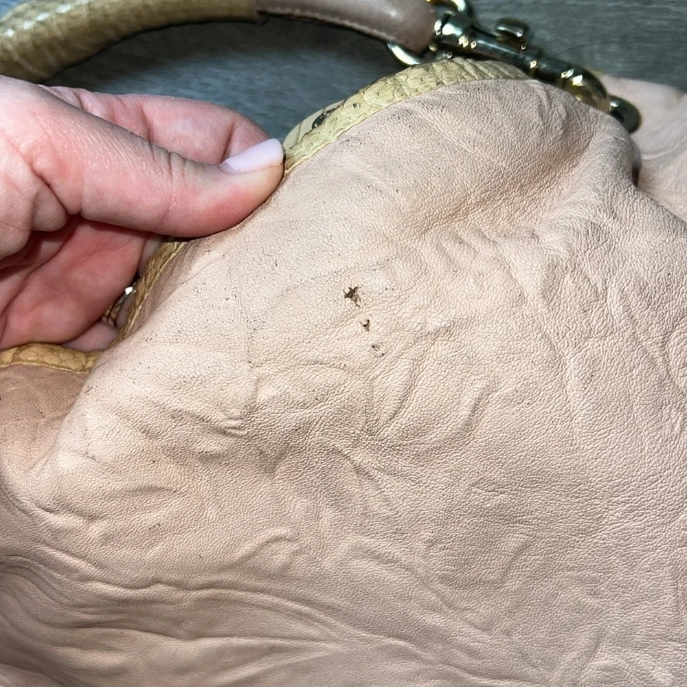 Jimmy‎ Choo Pink Leather Handle Bag